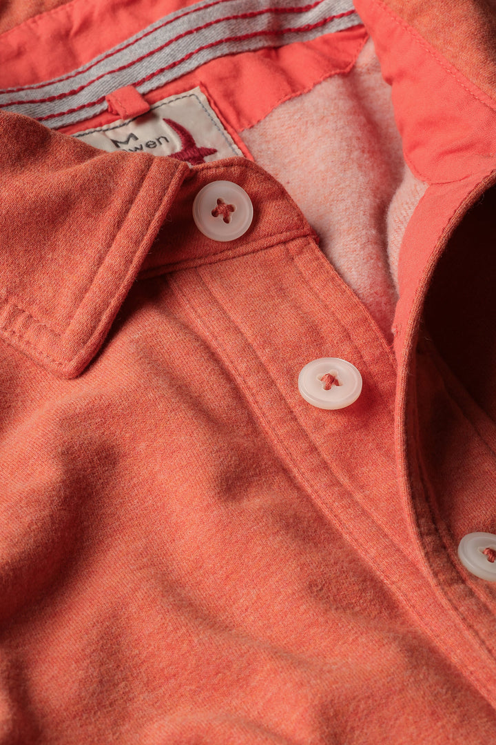 Relwen Mariner Polo in Orange Fade Heather
