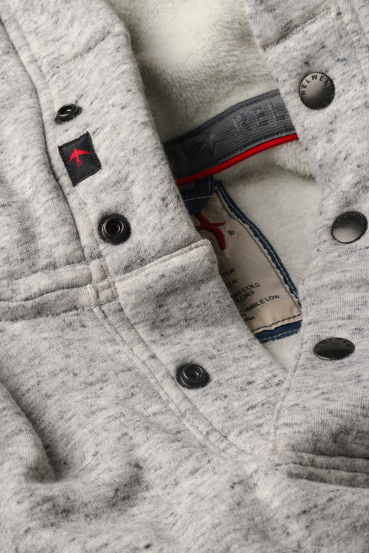 Relwen Micropile Hoodie in Light Grey Speck