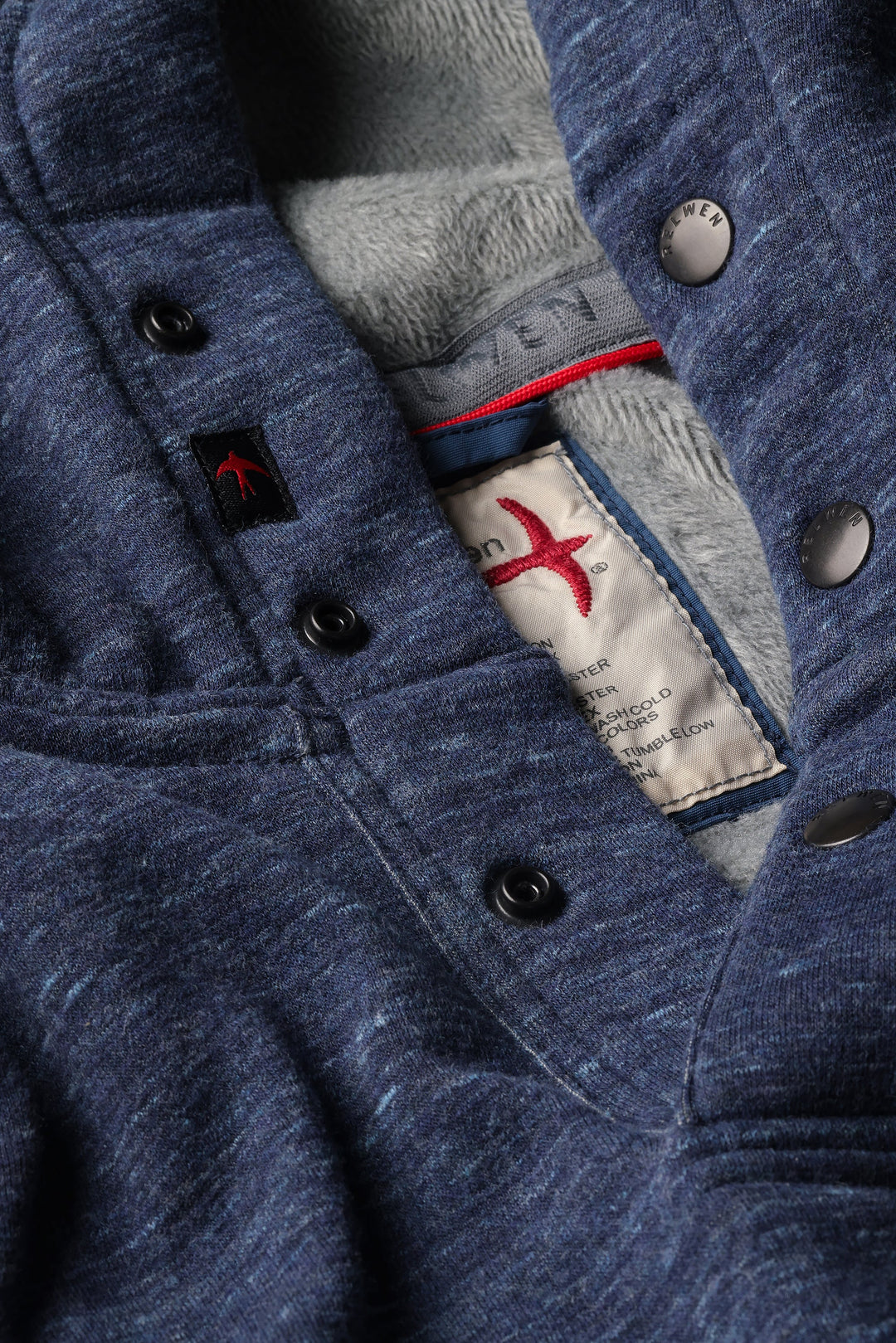 Relwen Micropile Hoodie in Navy Speck