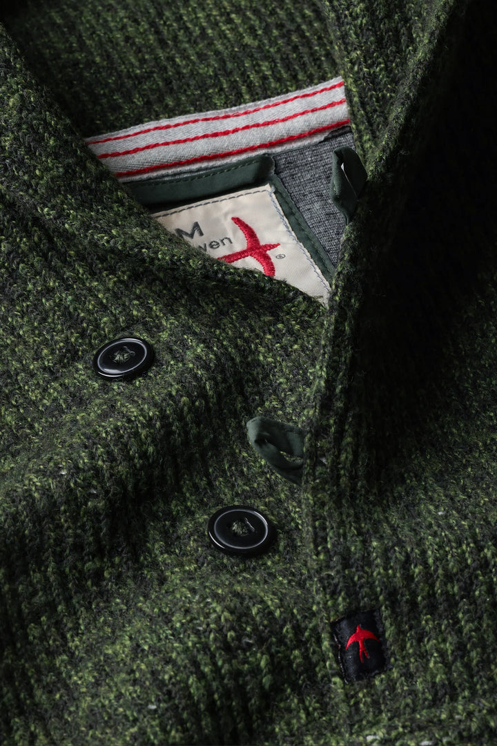 Relwen Ridge Twist Shawl in Dark Loden Marl