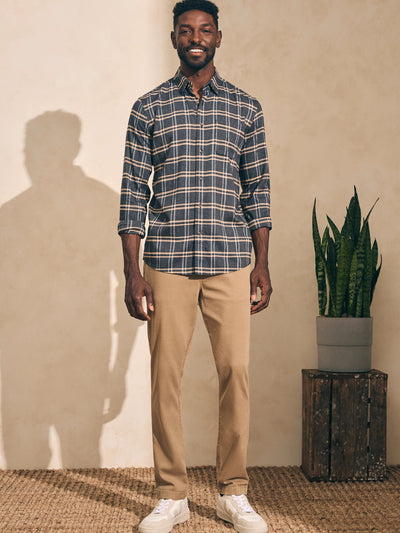 Faherty All The Time Sport Shirt in Granite Canyon Plaid