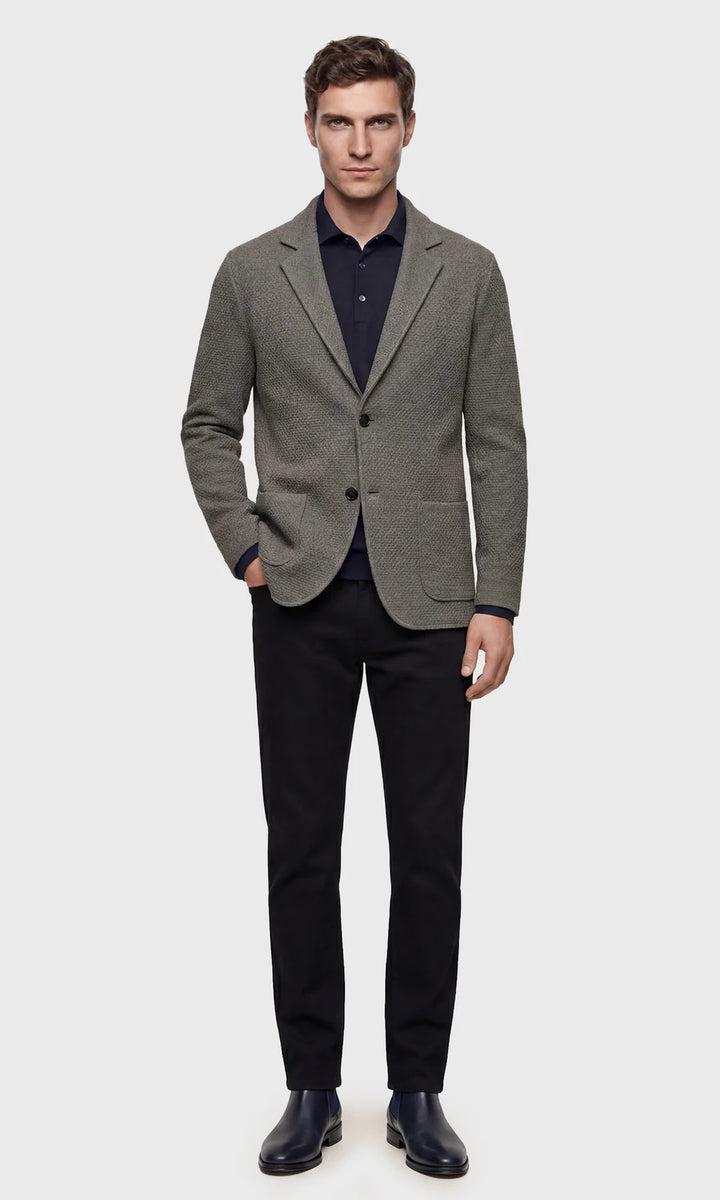 Maurizio Baldassari Sweater Jacket in Lunar Rock Grey