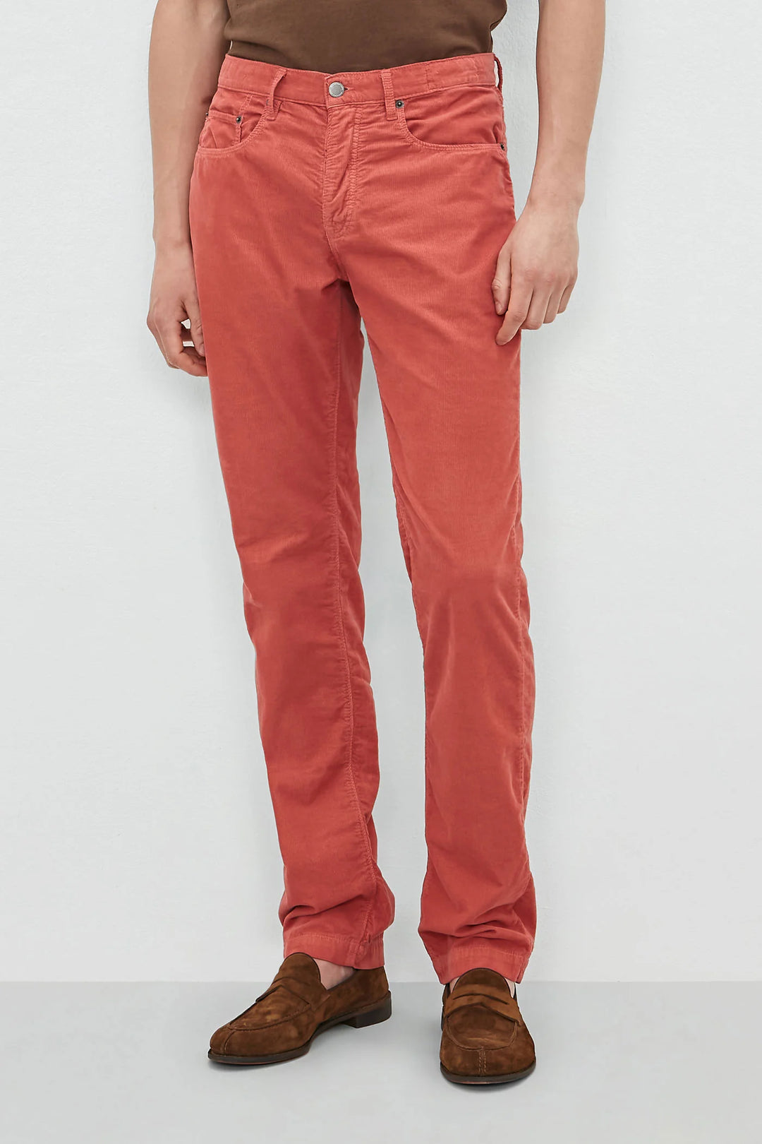 Massimo Alba Alguna Baby Corduroy Sport Trouser in Coral