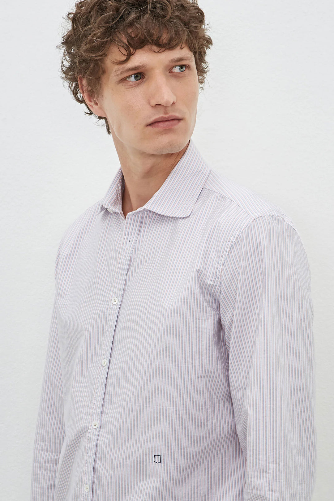 Massimo Alba Genova Sport Shirt in Lapis Blue