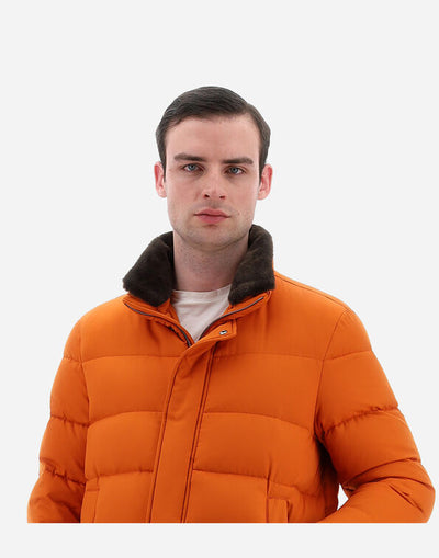 Herno Arendelle Bomber Jacket in Orange