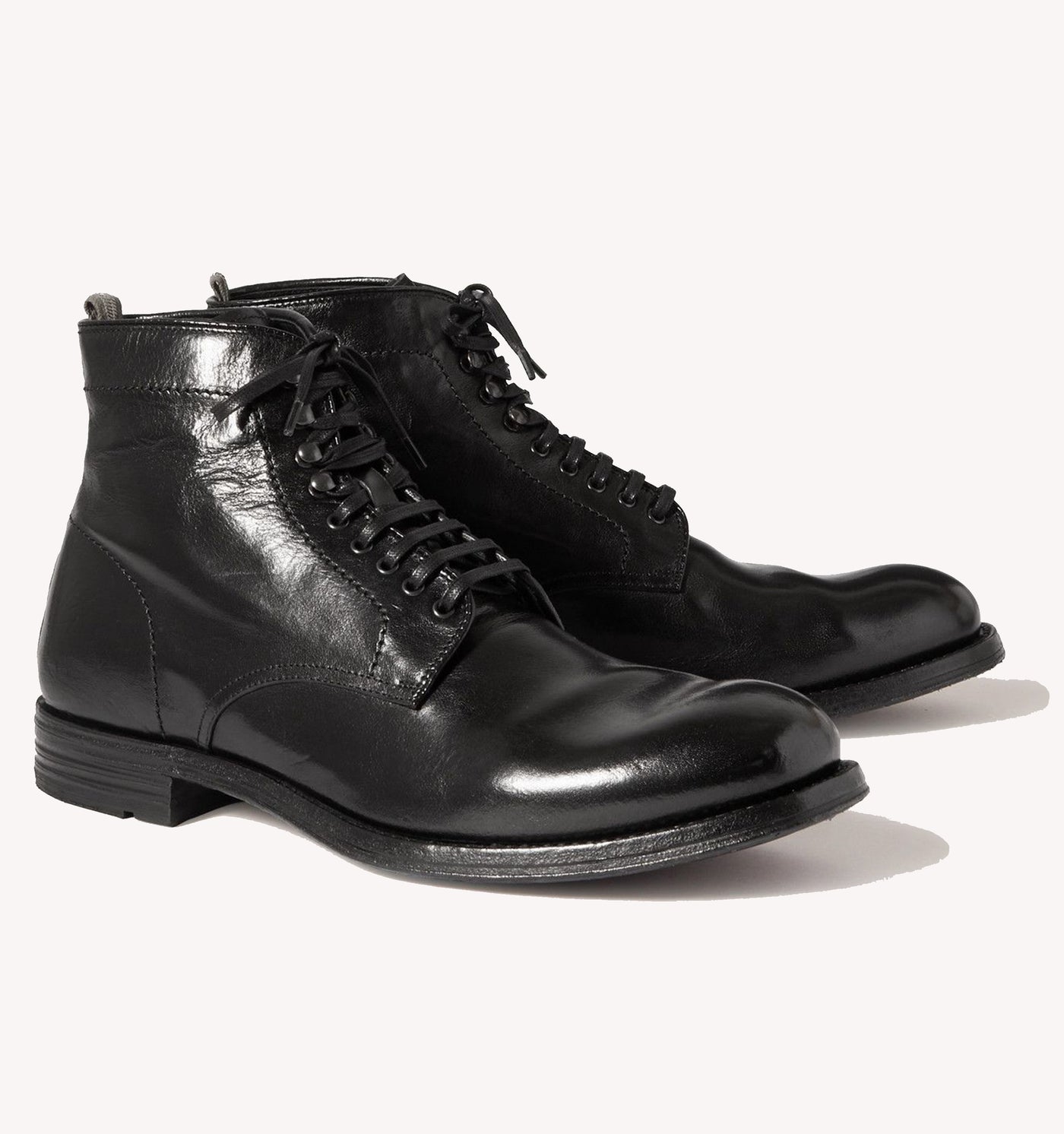 Officine Creative Balance Ankle Boot in Charcoal Black