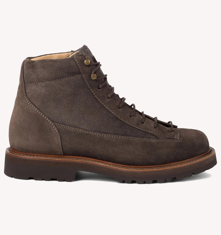 Brunello Cucinelli Nubuck Hiker Boot in Brown