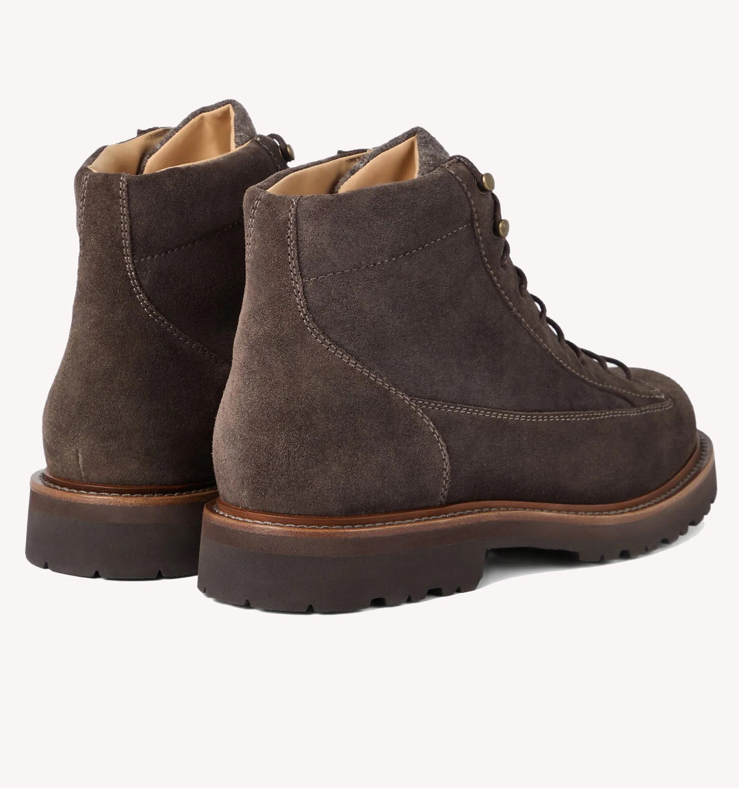 Brunello Cucinelli Nubuck Hiker Boot in Brown