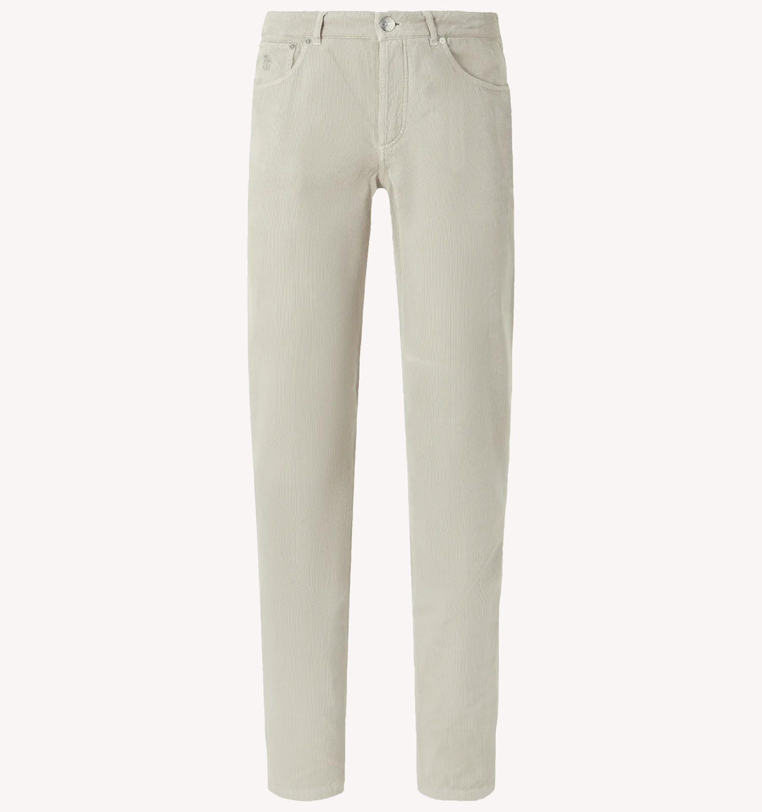 Brunello Cucinelli Fine Wale Corduroy 5-Pocket in Light Taupe