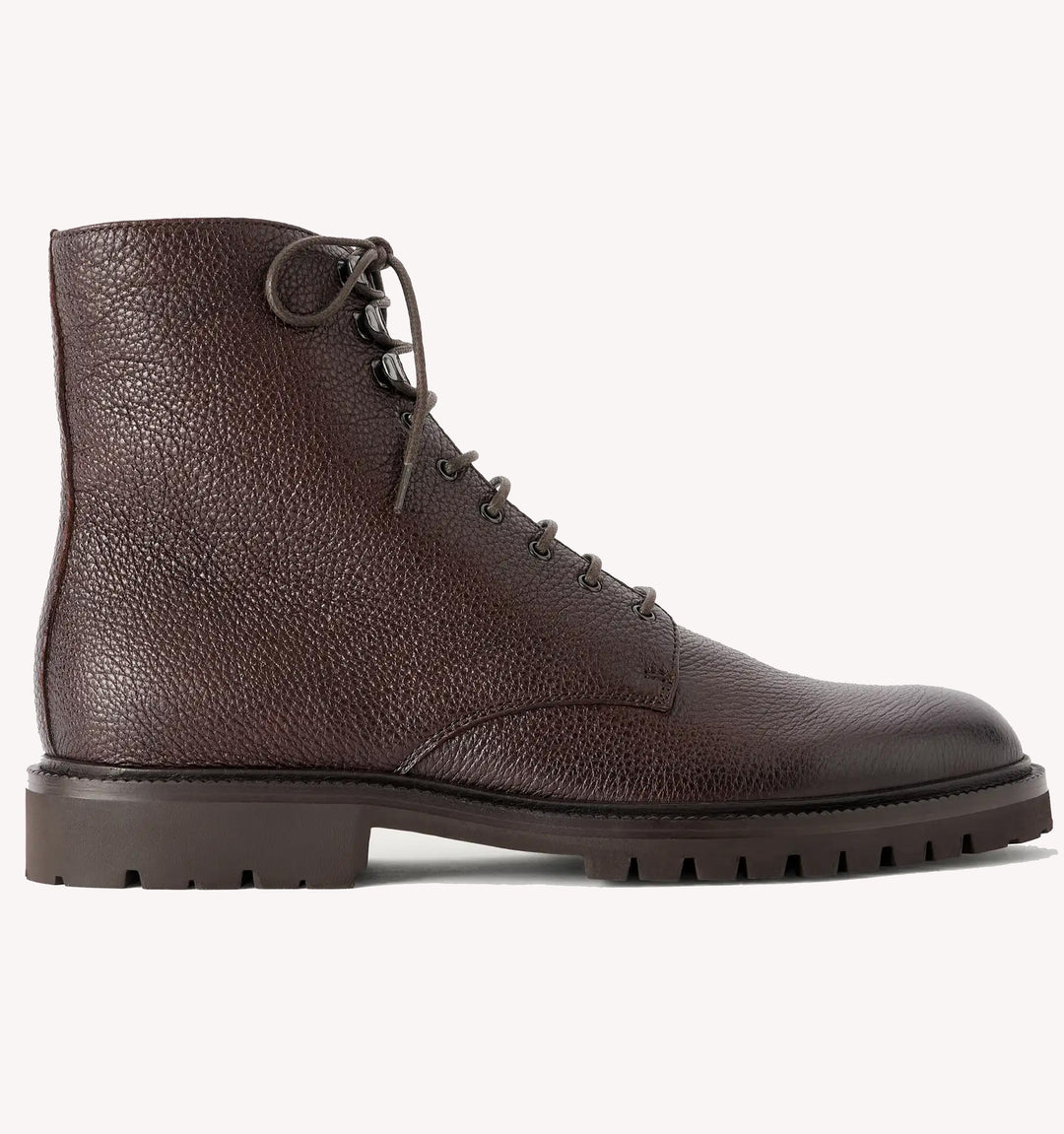 Brunello Cucinelli Lace-up Boot in Dark Brown