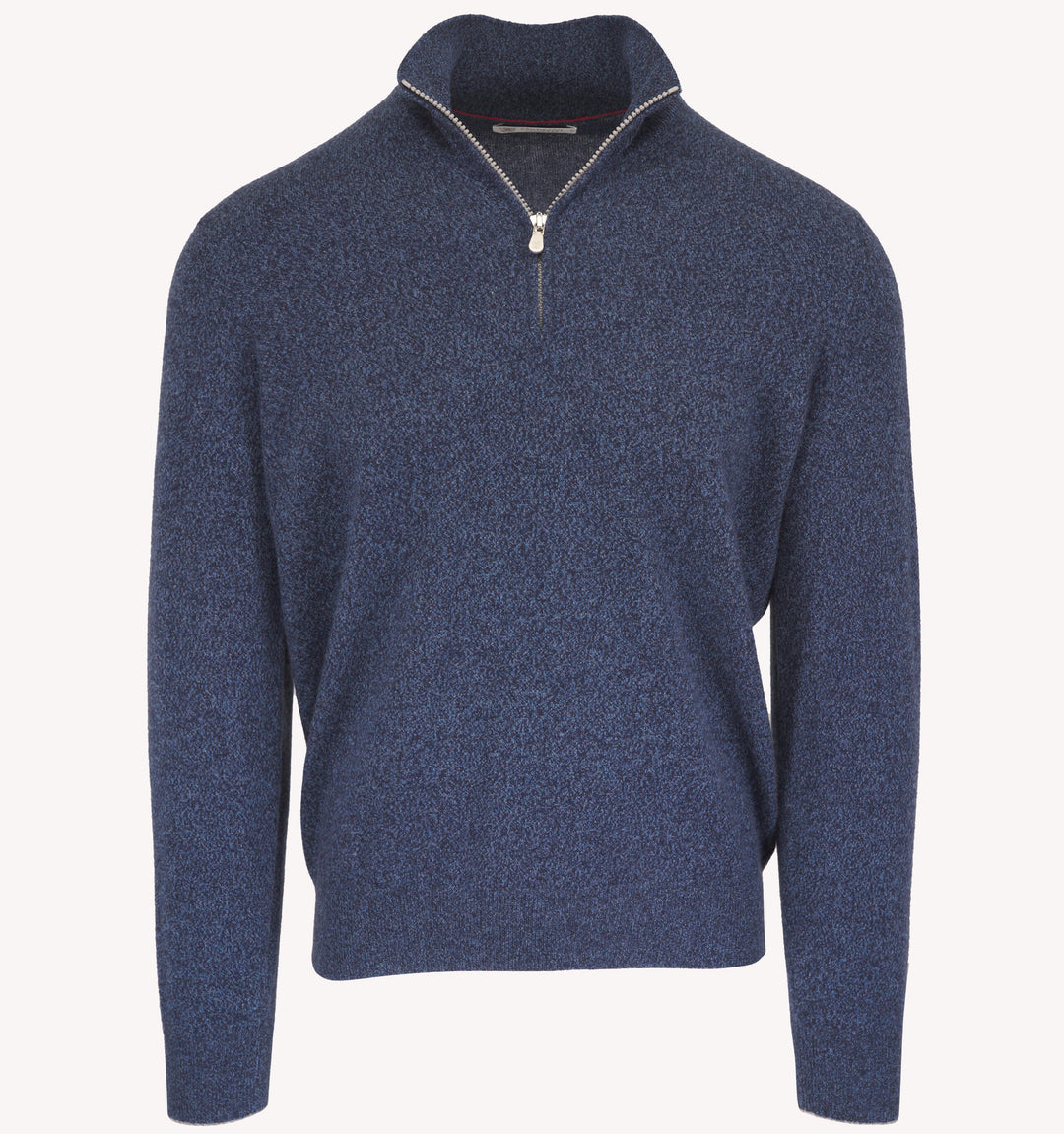 Brunello Cucinelli Quarter Zip Sweater in Denim
