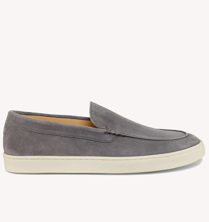 Brunello Cucinelli Textured Slip-On Loafer in Grey