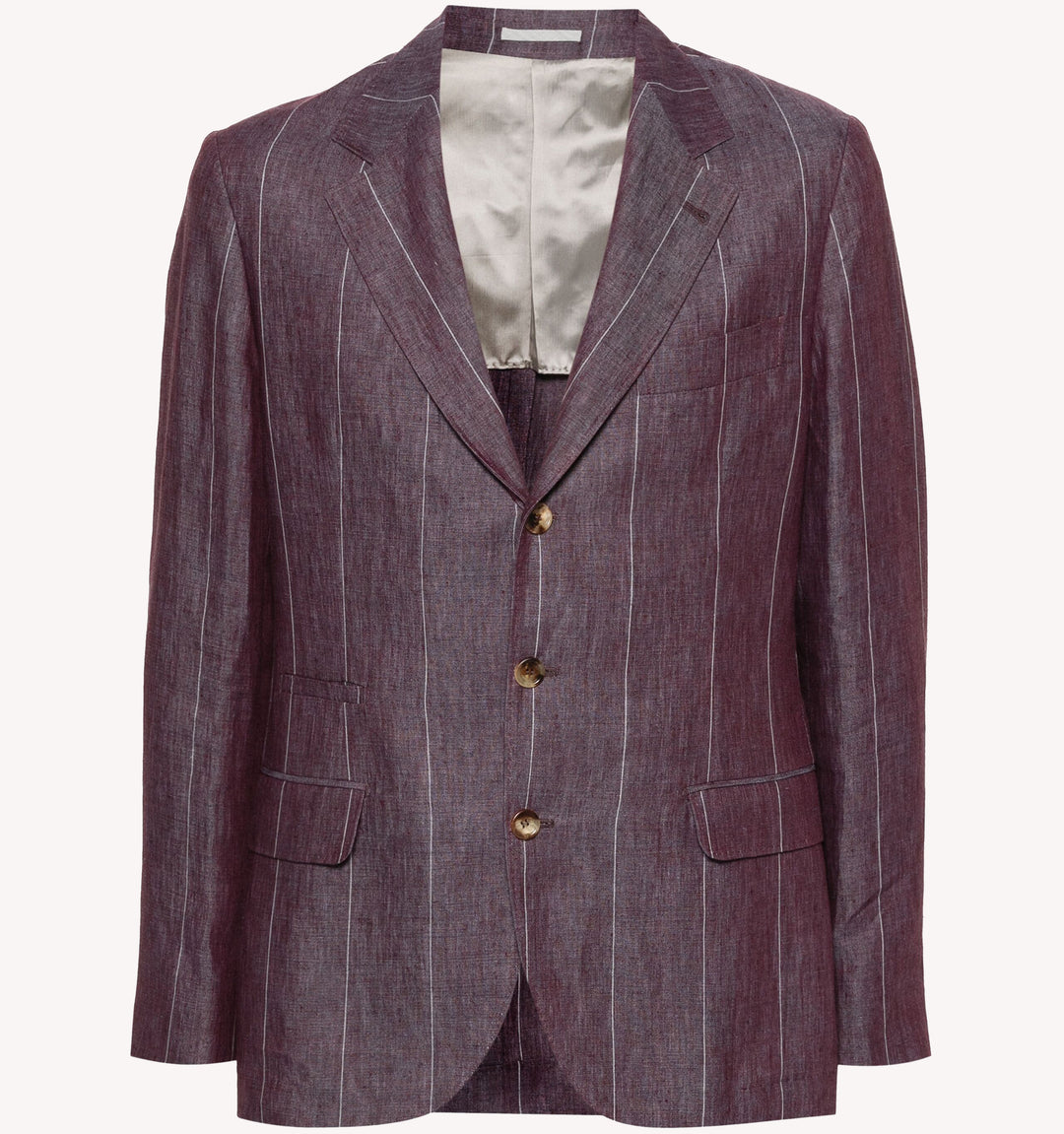 Brunello Cucinelli Pin Stripe Sport Coat in Amethyst Purple