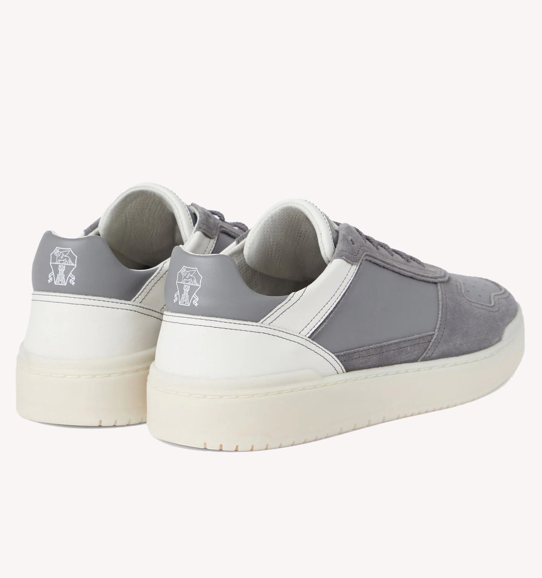 Brunello Cucinelli Paneled Sneaker in Grey