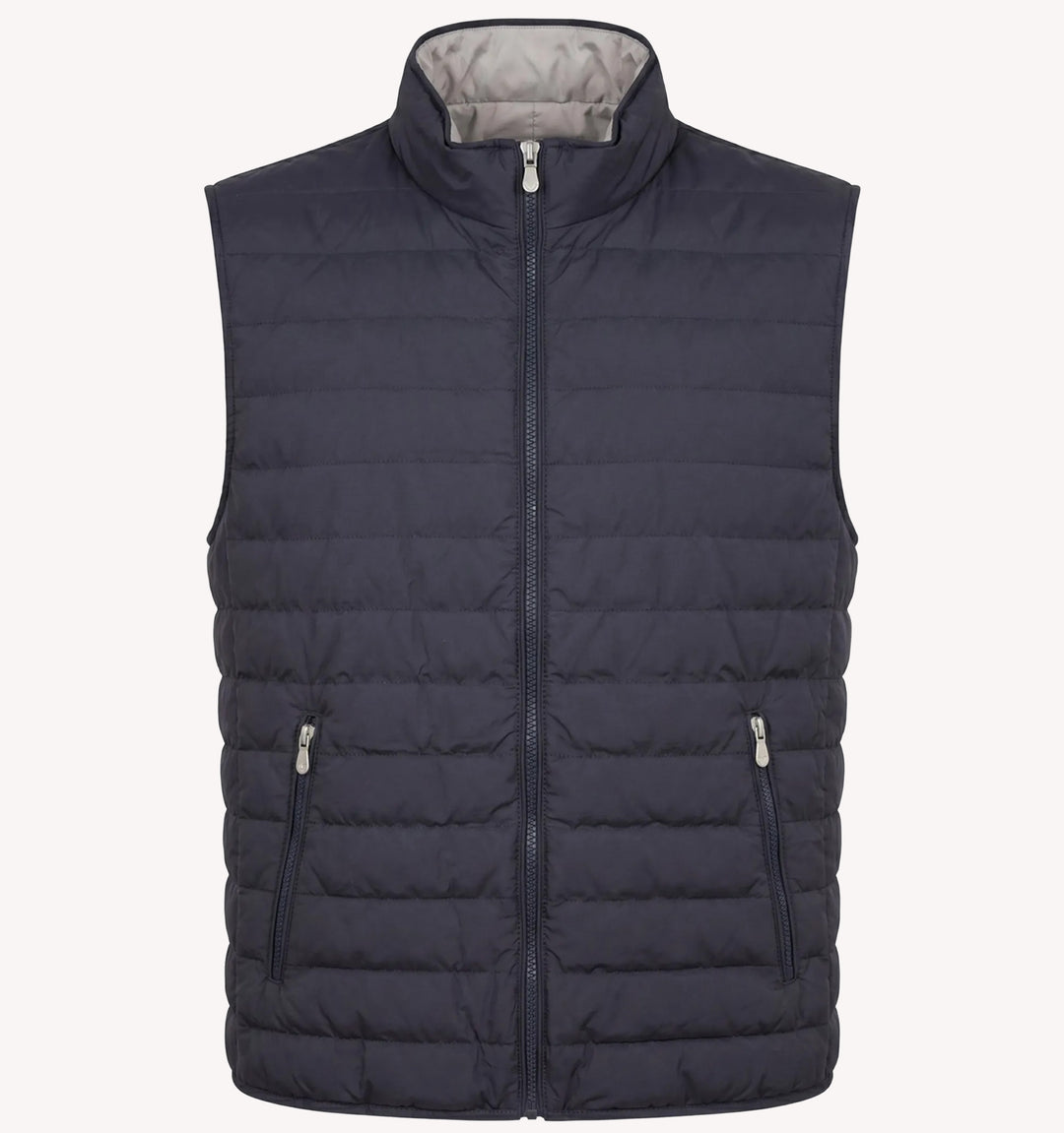 Brunello Cucinelli Padded Vest in Navy Grey