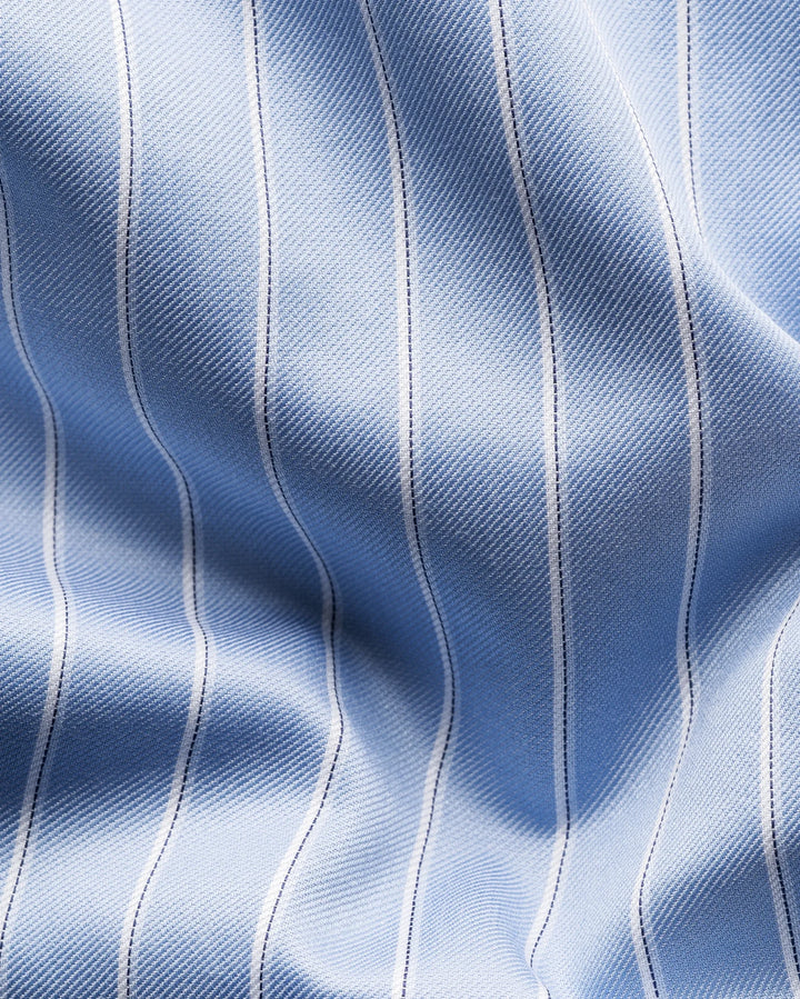 Eton Stripe Dress Shirt in Blue White