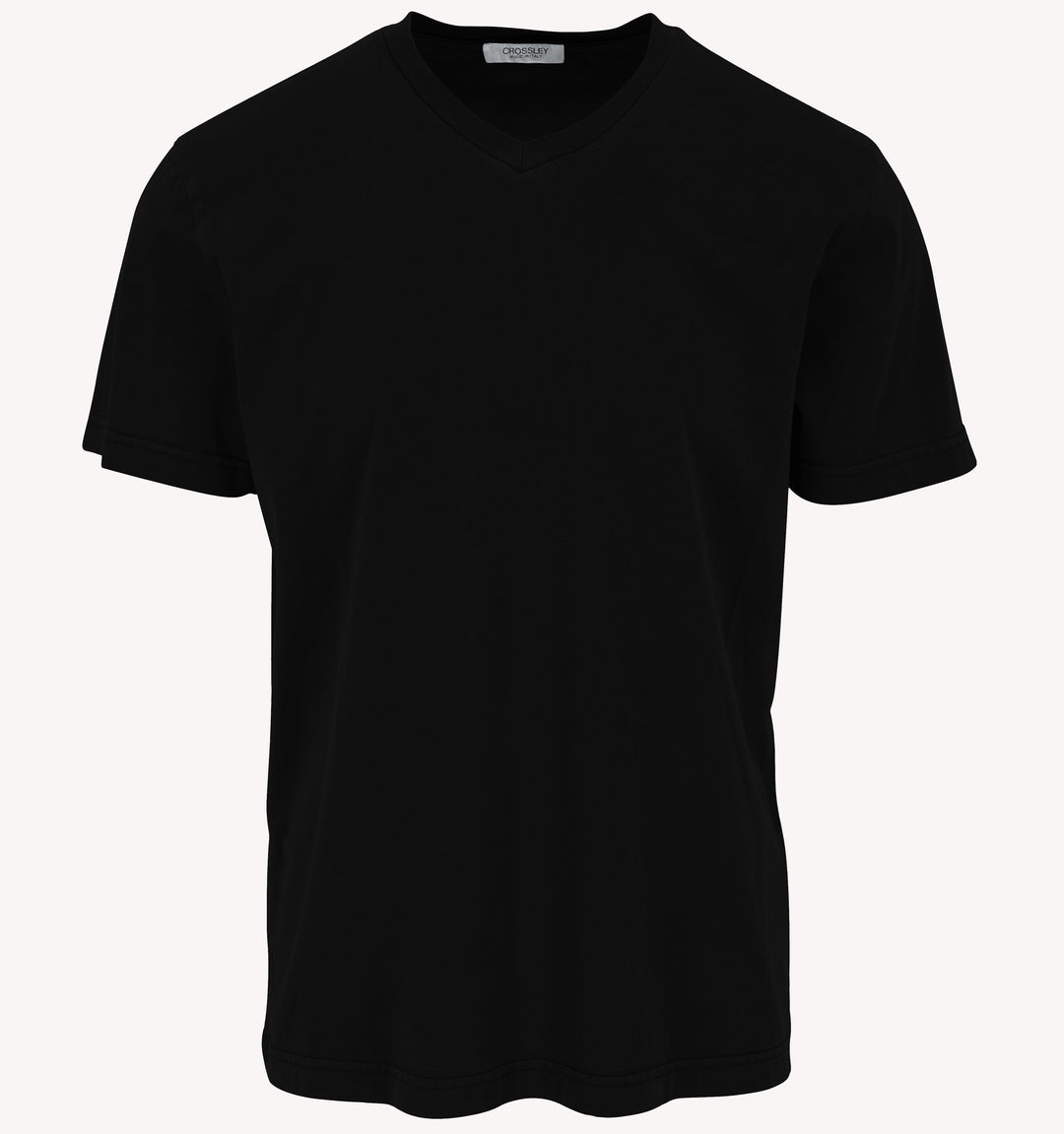 Crossley V-Neck T-Shirt in Black