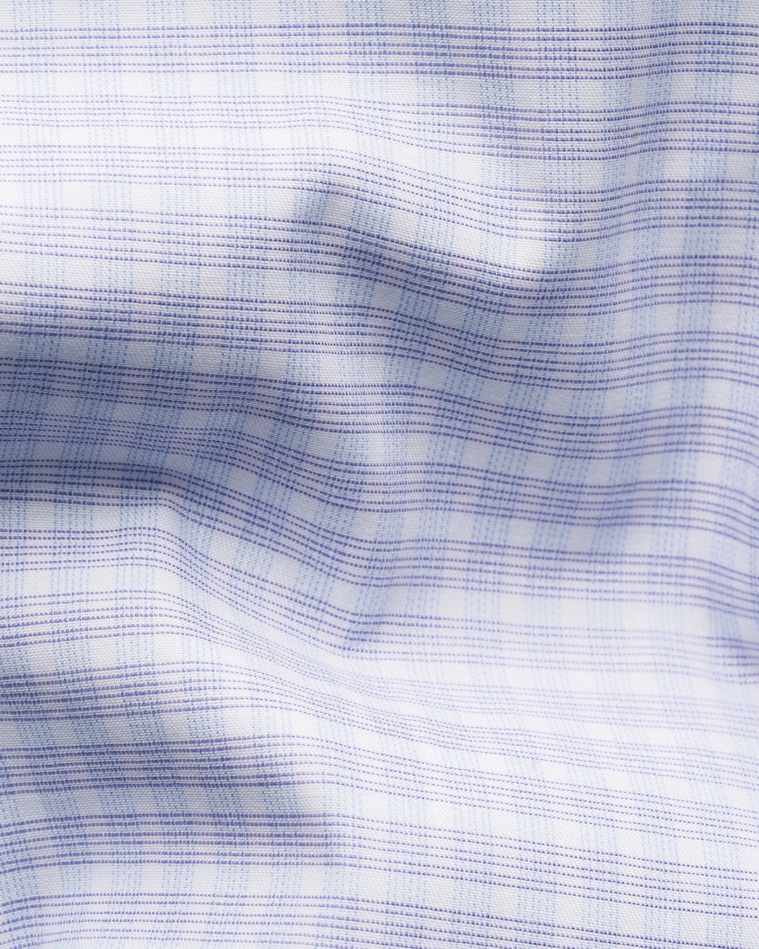 Eton Check Dress Shirt in Blue Purple