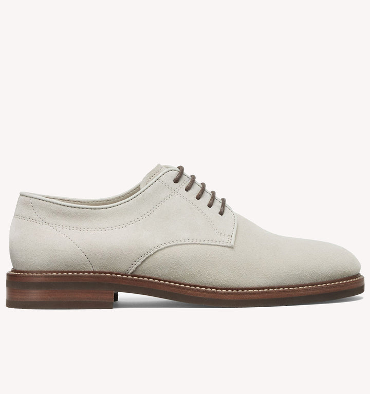 Brunello Cucinelli Lace-Up Shoe in Light Beige