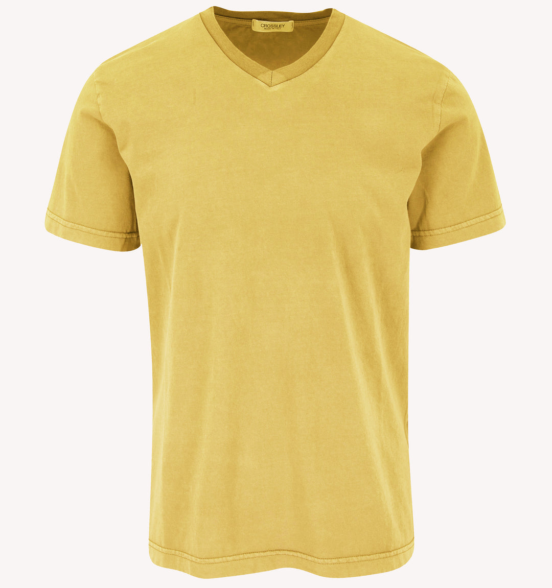 Crossley V-Neck T-Shirt in Yellow