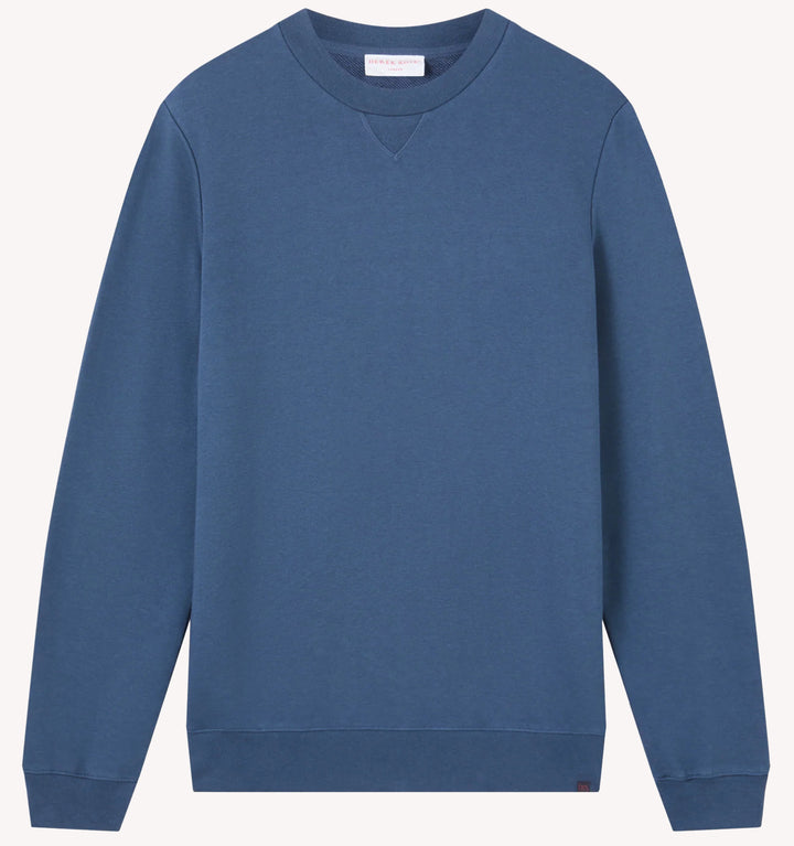 Derek Rose Quinn Sweatshirt in Denim