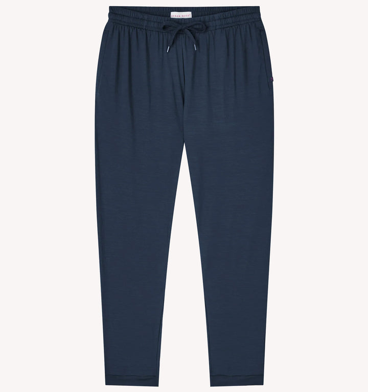 Derek Rose Basel Track Pants in Navy Blue