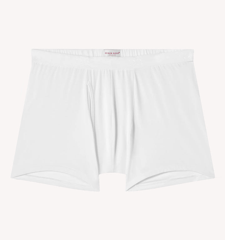 Derek Rose Alex Trunks in White