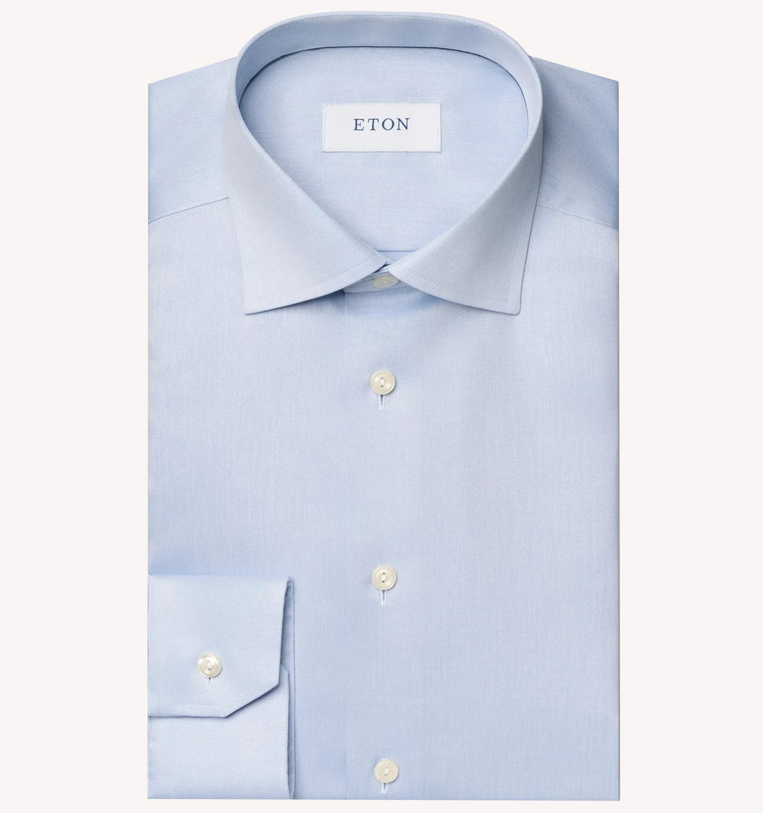 Eton Twill Dress Shirt in Blue - Taylor Richards & Conger Eton Twill Dress Shirt in Blue - Taylor Richards & Conger