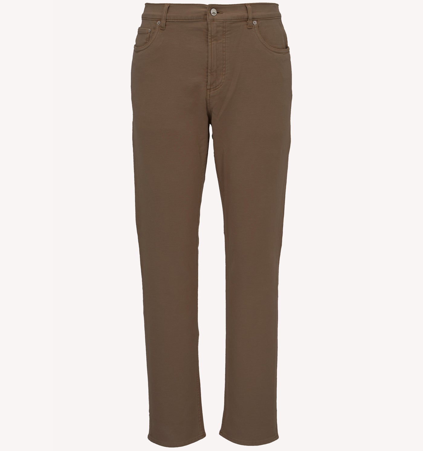 Faherty Stretch Terry 5-Pocket in Dark Brown