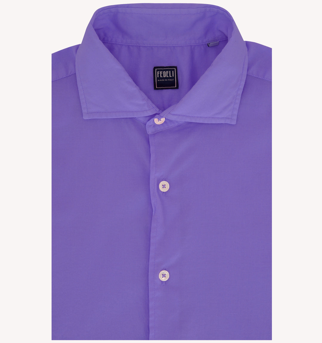 Fedeli Sport Shirt in Dusty Purple