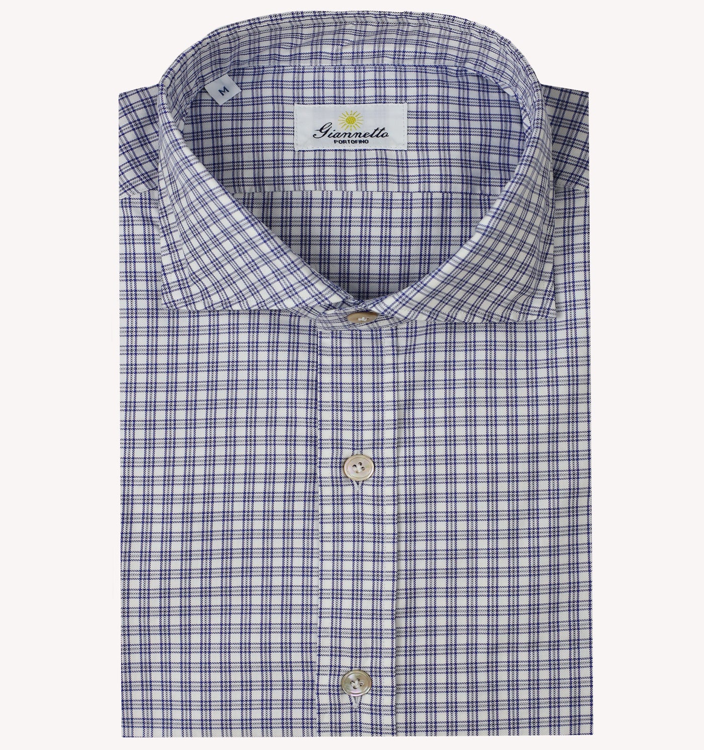 Giannetto Check Sport Shirt in Blue