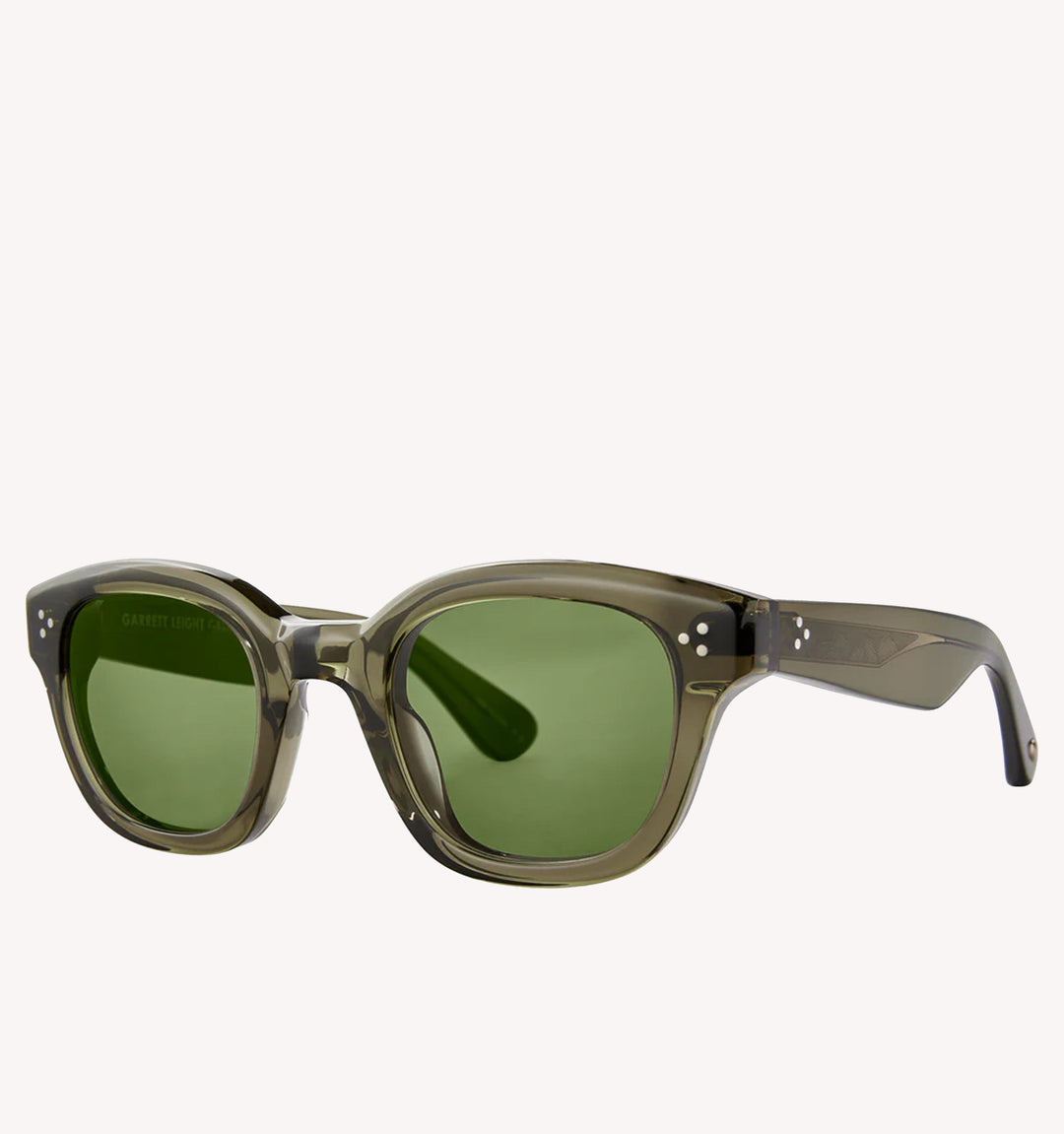 Garrett Leight Cyprus Sun Sunglasses in Willow Green