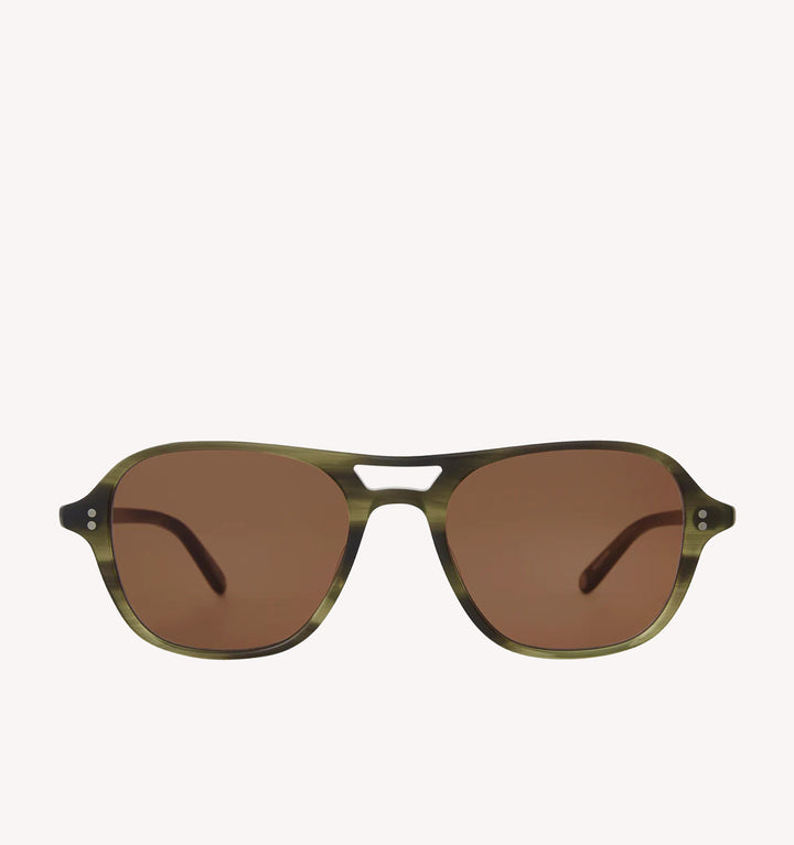 Garrett Leight Doc Sun Sunglasses in Willow Semi-Flat Oak