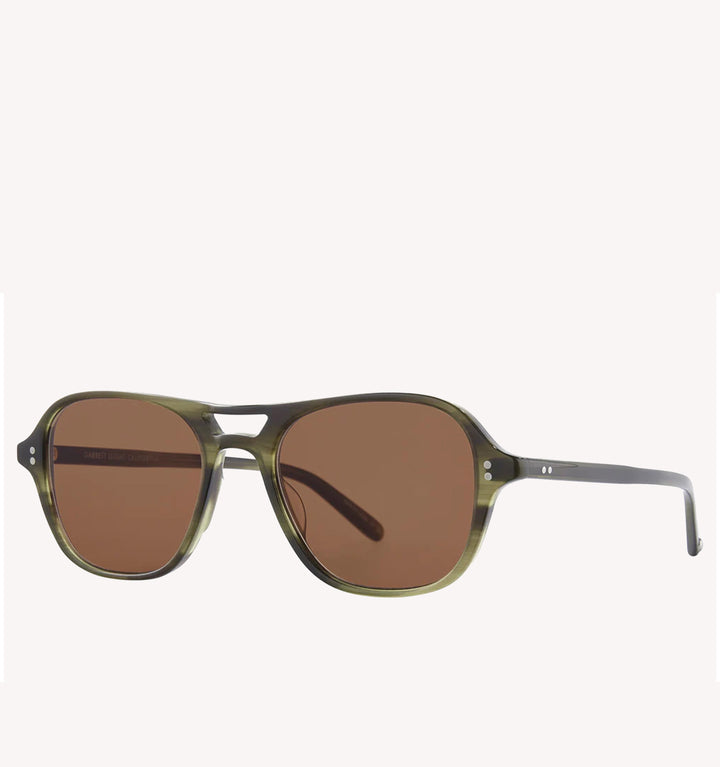 Garrett Leight Doc Sun Sunglasses in Willow Semi-Flat Oak