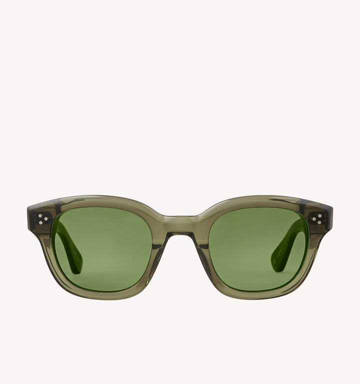 Garrett Leight Cyprus Sun Sunglasses in Willow Green