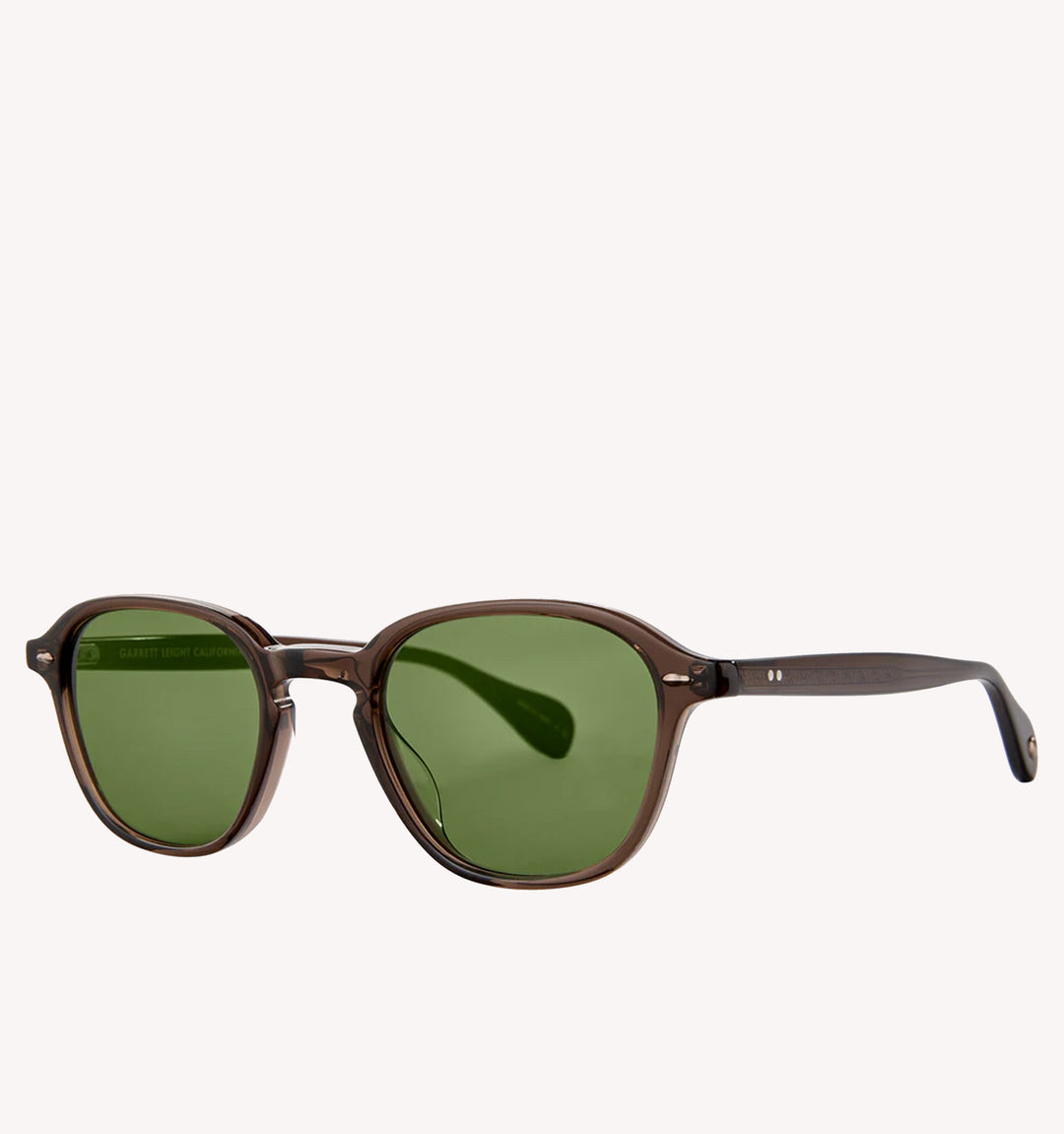 Garrett Leight Gilbert Sun Sunglasses in Espresso Green