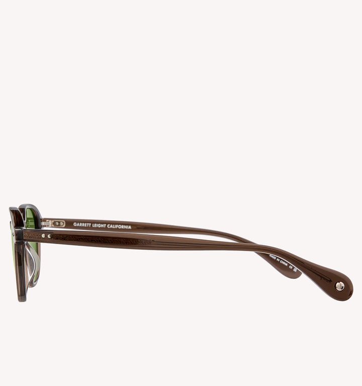 Garrett Leight Gilbert Sun Sunglasses in Espresso Green