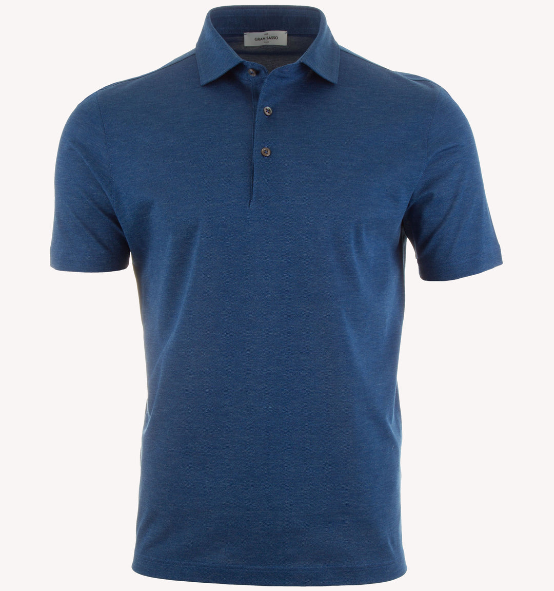 Gran Sasso Piqué Polo in Navy Blue