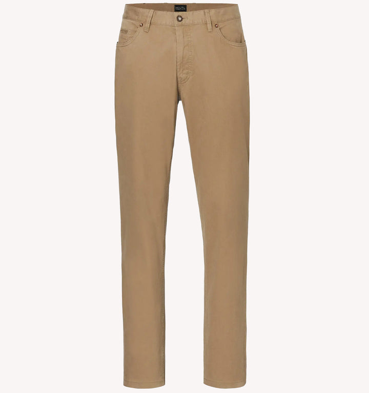 Hiltl Dude 5-Pocket Pant in Tan