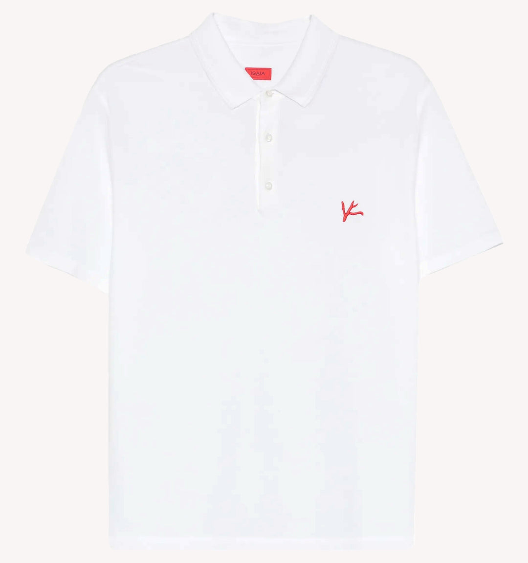 Isaia Logo Polo in White