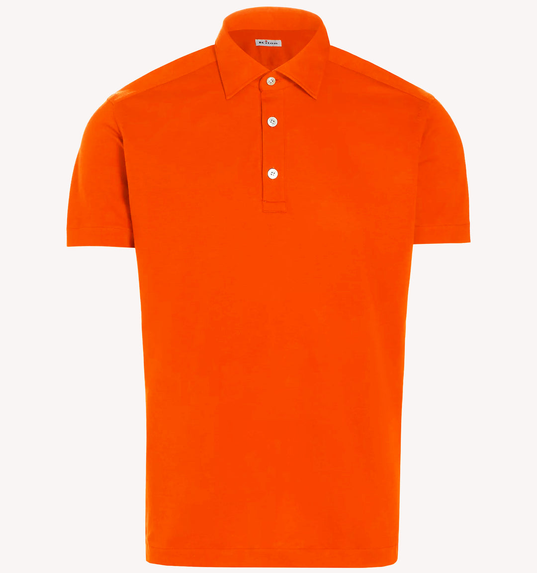 Kiton Polo in Bright Orange