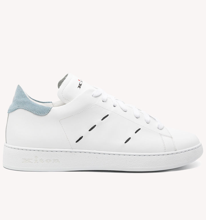 Kiton Stitch Sneakers in White