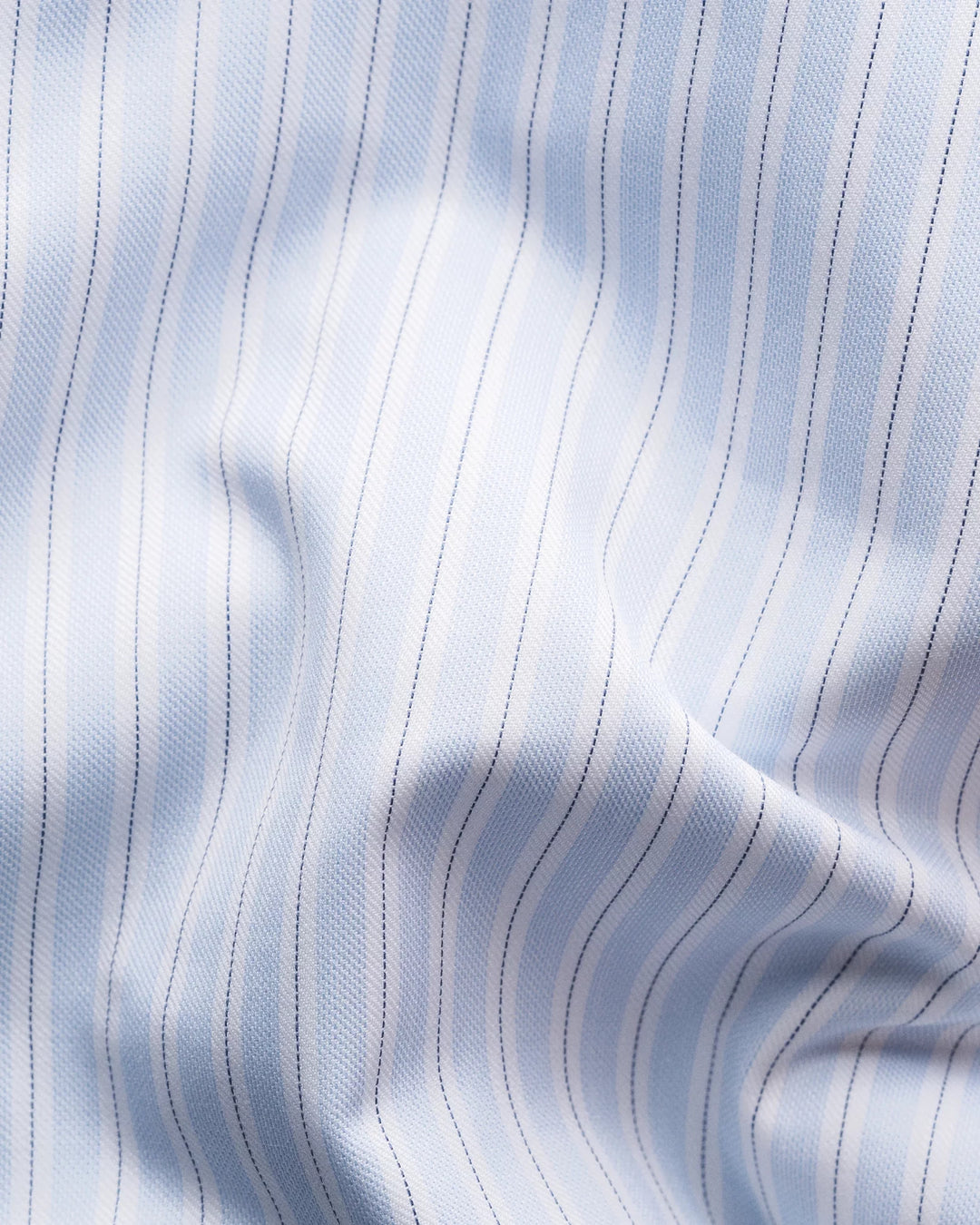 Eton Stripe Dress Shirt in Light Blue