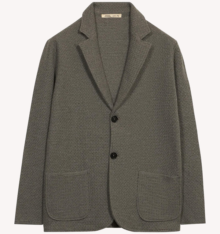 Maurizio Baldassari Sweater Jacket in Lunar Rock Grey