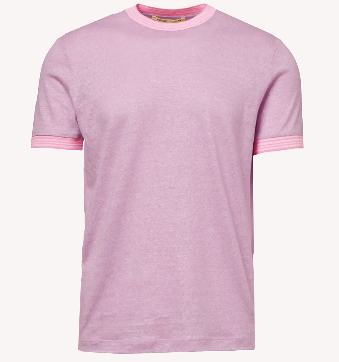 Maurizio Baldassari Contrast Trim T-Shirt in Rose