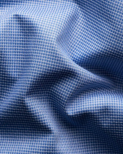 Eton Dobby Dress Shirt in Blue