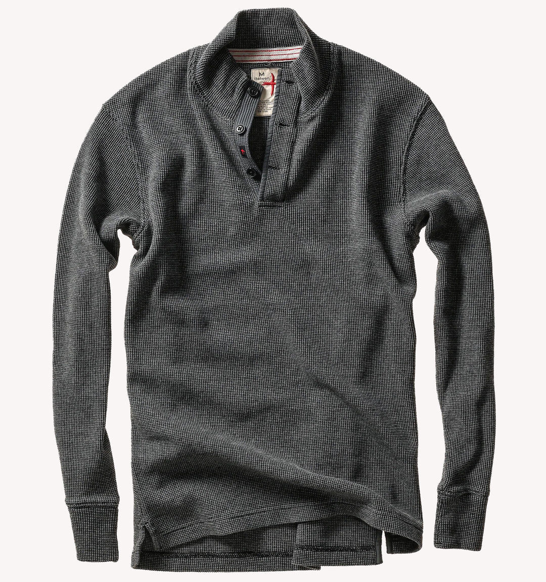 Relwen Bi Waffle Mock in Charcoal