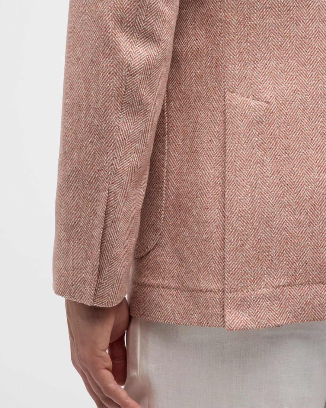 【★エレガント★】Brunello Cucinelli ☆ メランジ コート Brunello Cucinelli Herringbone Sport Coat in Coral - Taylor