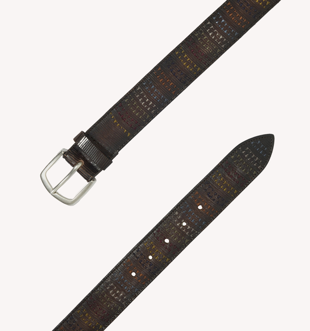 Orciani Blade Trait Belt in Chocolate