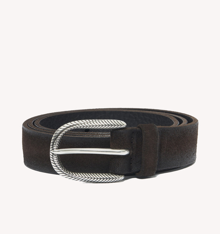 Orciani Hunting Belt in Chocolate